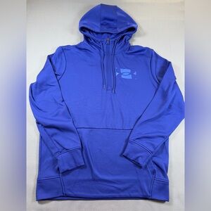 Under Armour Hoodie Sweatshirt Long Sleeve Blue Men's Size M Loose Fit